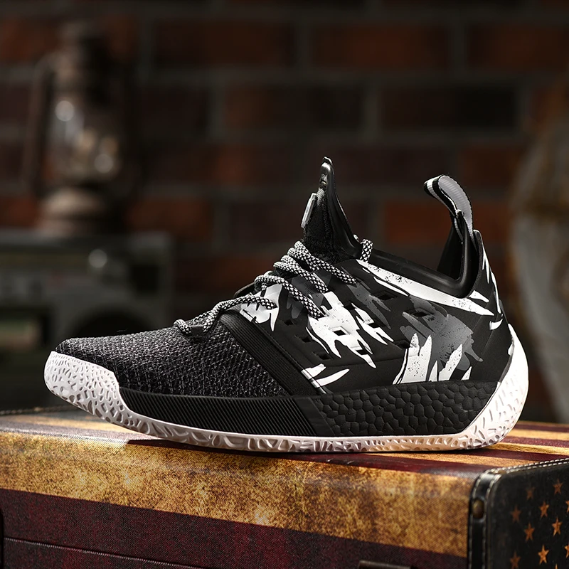 Мужские баскетбольные кроссовки boost Harden Vol.2 AH2217 черные и белые спортивные размер