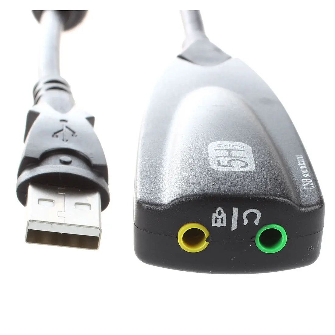 New 3.5mm Микрофон Разъем для наушников 7 1 канал USB 3D адаптер звуковой