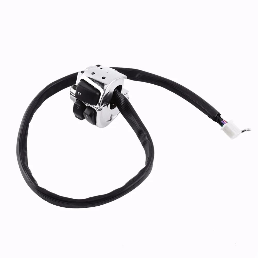 2 переключателя управления на руль мотоцикла + жгут проводов для руля Harley