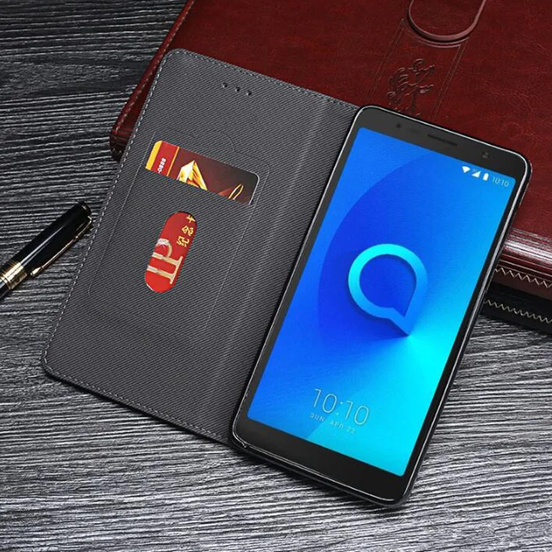 Чехол YeLun для Alcatel 3Cl/5026D высококачественный Роскошный кожаный чехол с откидной