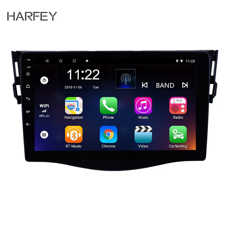 Harfey 2Din автомобильный Радио мультимедийный плеер для 2013 Toyota RAV4 Android 9 0/8 1