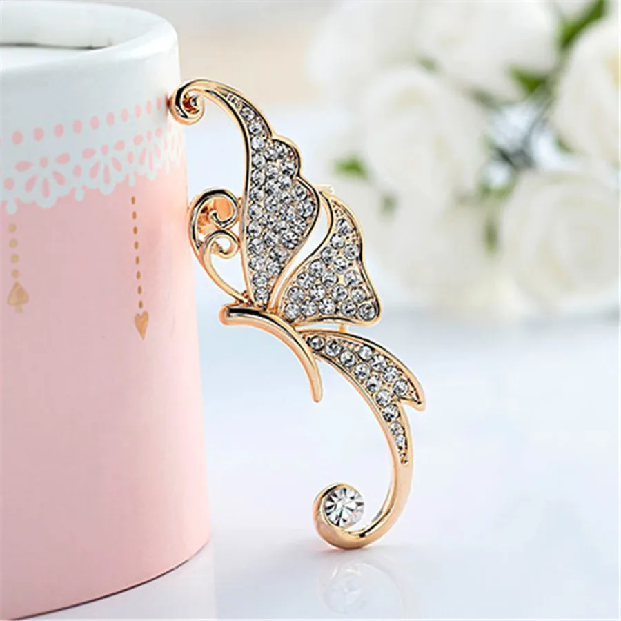 Butterfly Earrings Elf No Holes Ear Clip Hook Female | Украшения и аксессуары