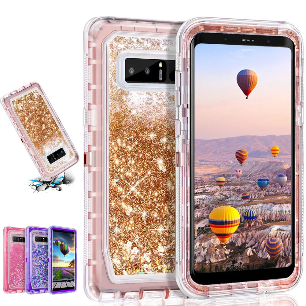 3D Блеск динамический зыбучий песок ультра ударопрочный для Samsung S10e S10 Plus