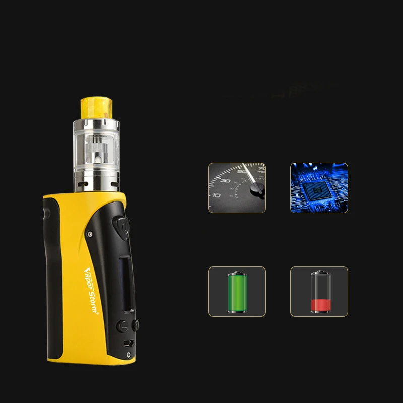 Бокс мод для электронных сигарет 75 Вт Storm75 Oled Vape 0.3Ohm 2 мл Vesta атомайзер Tc испаритель
