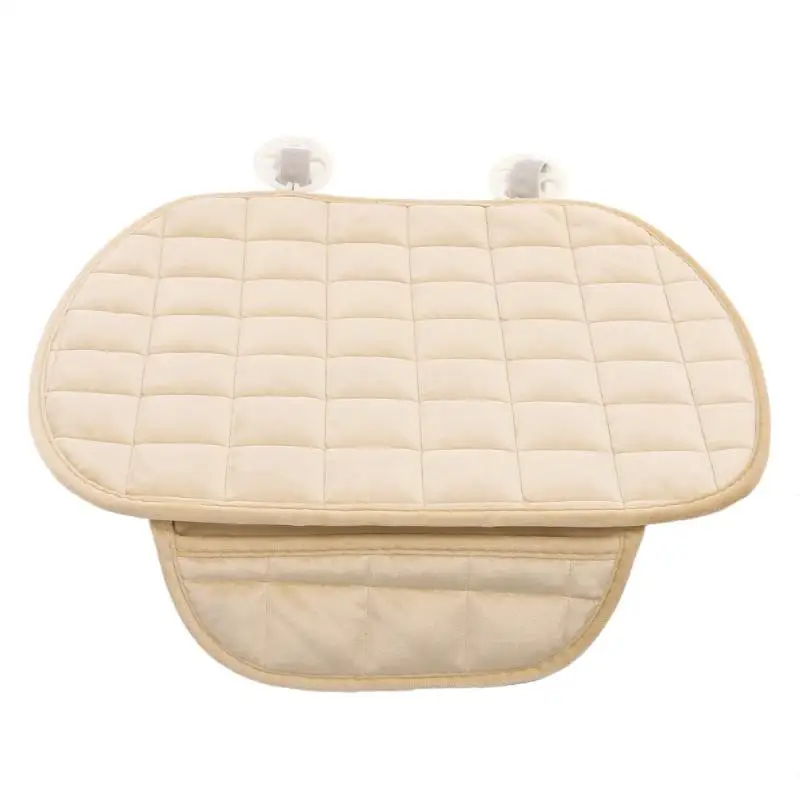 Winter Warm Plush Anti Slip Car Seat Cover Plaid Cushion Protector Supports Cotton Protective Pads | Автомобили и мотоциклы