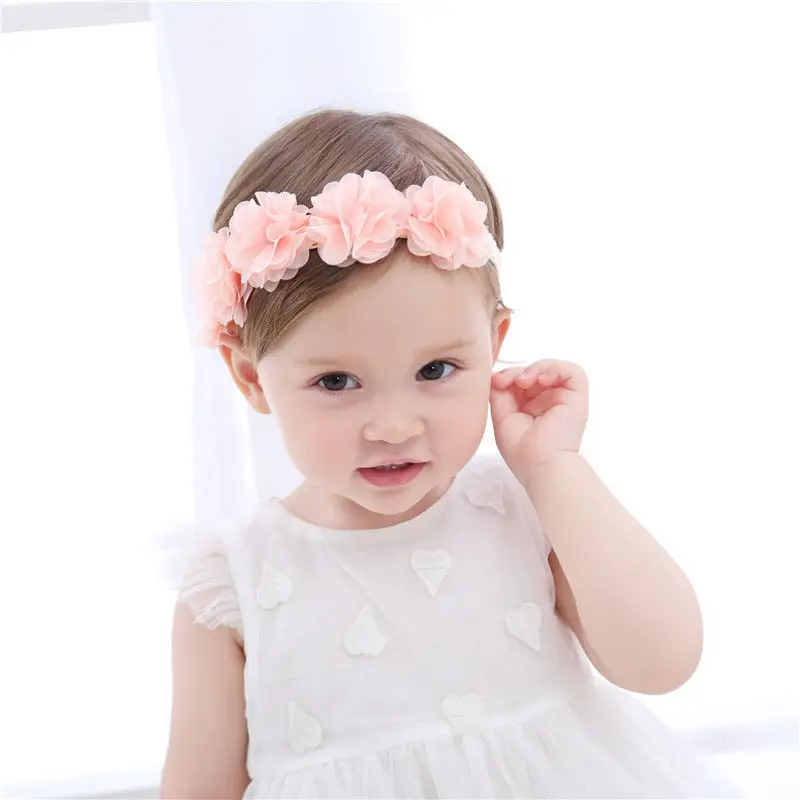 Cute Lace Flower Kids Baby Girl Toddler Headband Hair Band Headwear Accessories | Детская одежда и обувь