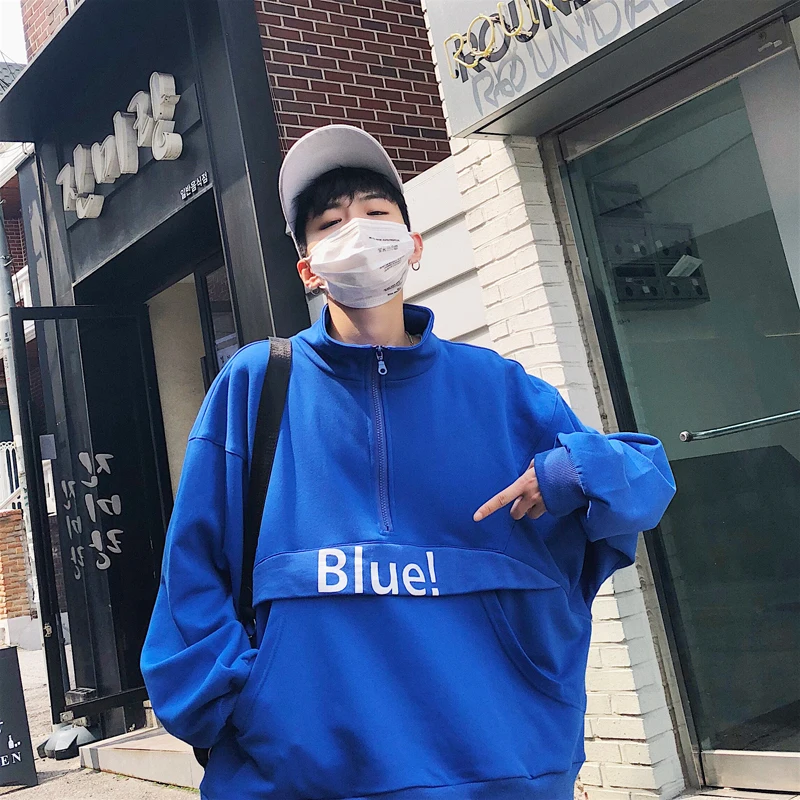 2019 весенний тренд корейский кампус стиль сплошной цвет Сращивание Большой