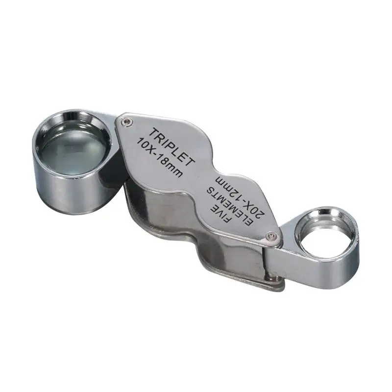 

NEW Magnifying Glass High-Definition High Magnifying Power 10 Times 20 Times Optical Glass Lens Jewelry Identification Magnifier