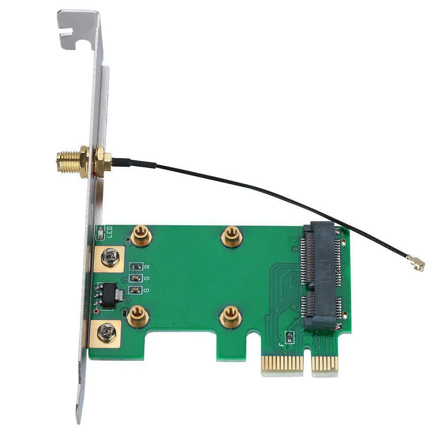 Беспроводная сетевая карта Wifi Mini Pci E к адаптеру Конвертор карты рабочего стола