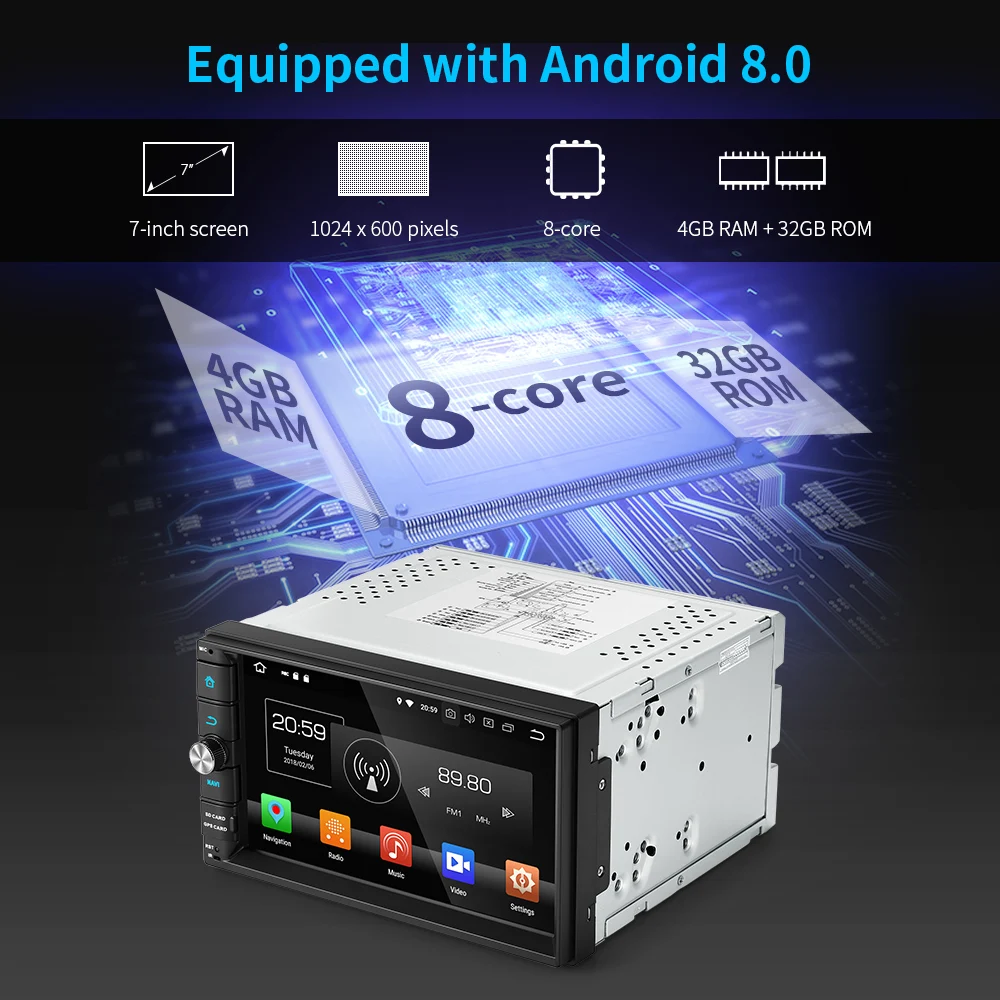 ZEEPIN автомобильный Головной блок GPS навигация Wifi Bluetooth USB FM радио аудио камера DVD