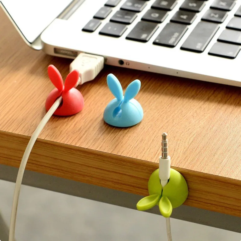 4 шт. защитное устройство управления USB кабелем держатель кабеля в форме уха