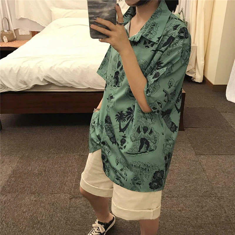 Lychee/уличная одежда для девочек с принтом Дьявол Фламинго блузка короткими