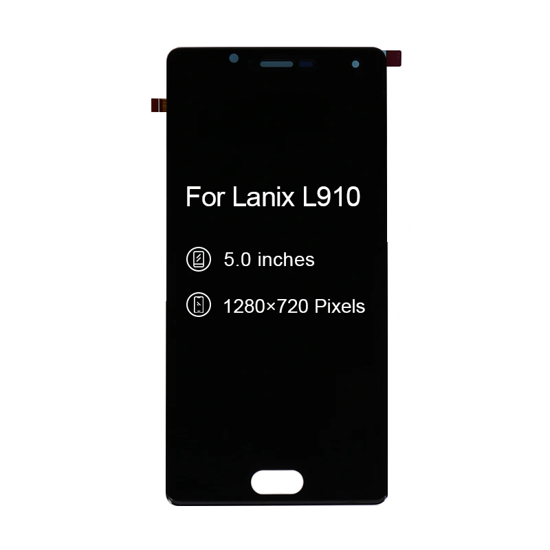 10 шт./лот 5 дюймов ЖК дисплей для Lanix llium L910 сенсорный экран дигитайзер полная