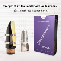 ammoon 10pcs box bb clarinet reeds woodwinds bb clarinet traditional reeds strength 2 5 3 0 woodwind instruments accessories