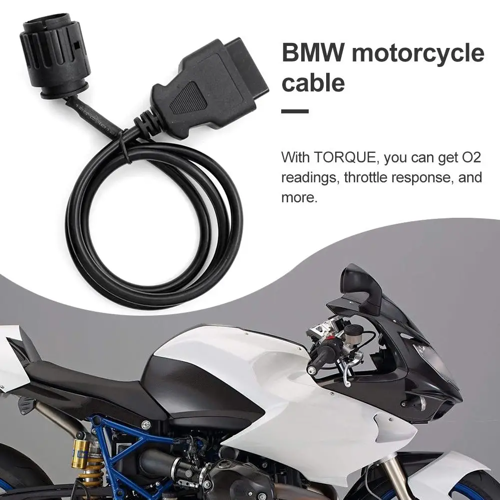 Диагностический Кабель адаптер OBD2 для мотоцикла 1 5 м 10 Pin BMW ICOM может выполнять все