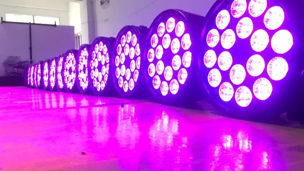 12 шт./18x12 Вт RGBW светодиодный прожектор PAR + чехол для дискотеки dmx сцены