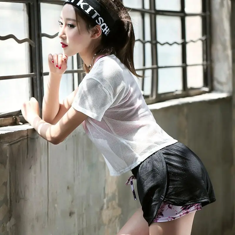 Комплект из 3 предметов одежда для йоги женщин фитнеса спортивная Женская