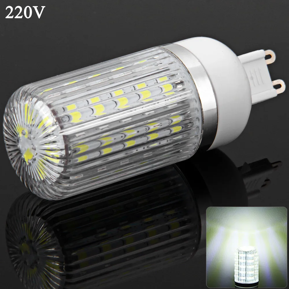 G9 7 Вт SMD 5730 36 светодиодов с регулируемой яркостью лампы серебро краями лампа