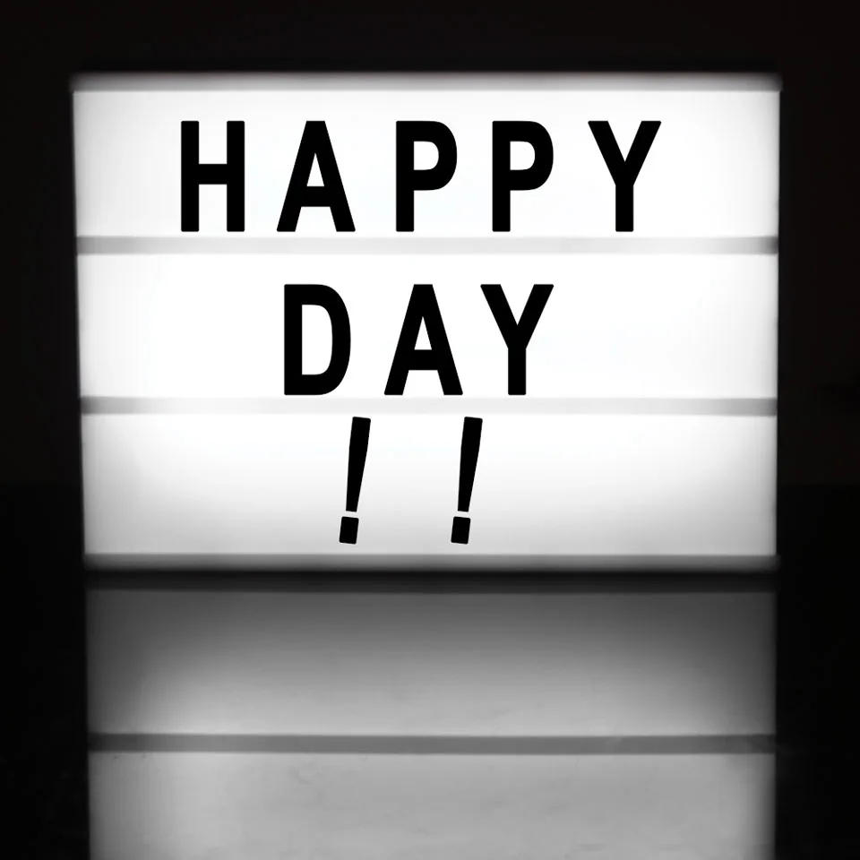 LemonBest LED Cinematic Night Light Box With DIY 84 PCS BLACK Letters Cards AA BATTERY Or USB PORT Powered Cinema Lightbox | Освещение