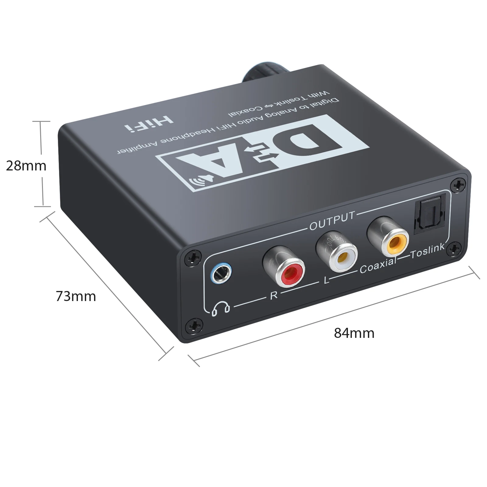 Prozor 192 кГц DAC Регулируемый громкость цифровой аналоговый аудио конвертер