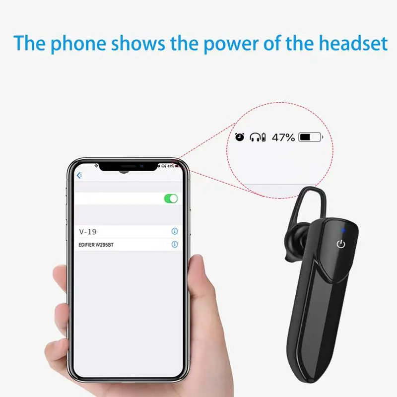 Беспроводная Bluetooth гарнитура с микрофоном шумоподавление Высокое разрешение