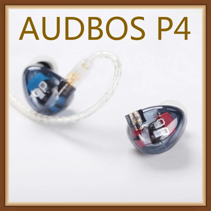 Наушники вкладыши AUDBOS P4 с блоком привода 4BA 4 сбалансированные Hi Fi контрольные