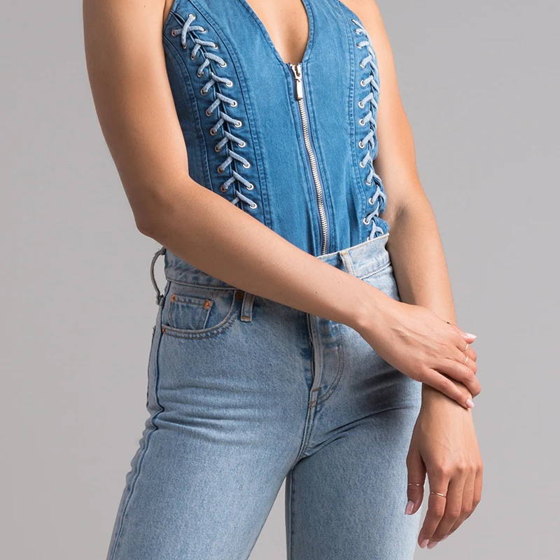 Джинсовый топ на бретелях STILL LOVE YOU |