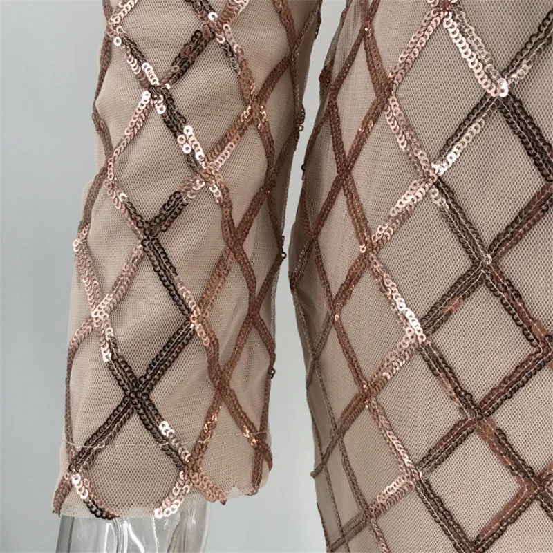 2019 вечерние платья с блестками и высоким вырезом для ночного клуба Vestidos зимнее