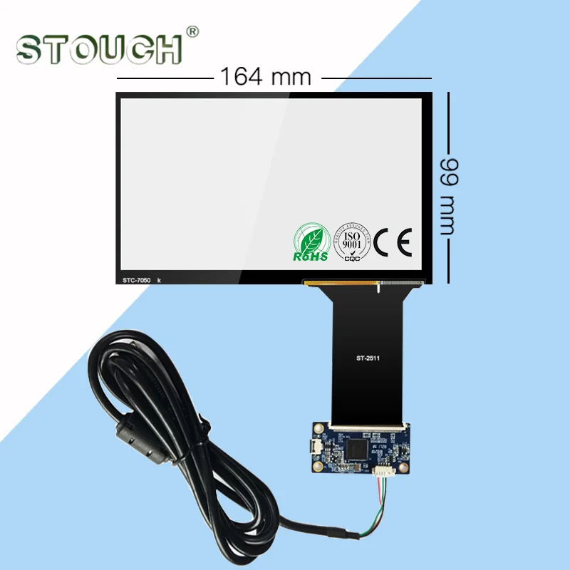 Совершенно новый сенсорный экран 7 дюймов емкостная сенсорная панель + плата