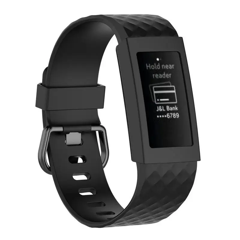 Защитный чехол для Fitbit Charge 3 силиконовый защитный смарт браслета