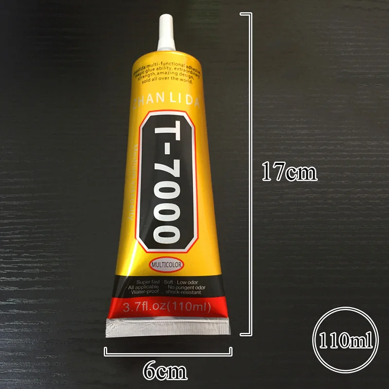 110 мл T7000 клей многоцелевой эпоксидные клеи супер T 7000 черные жидкие для Diy ремесла