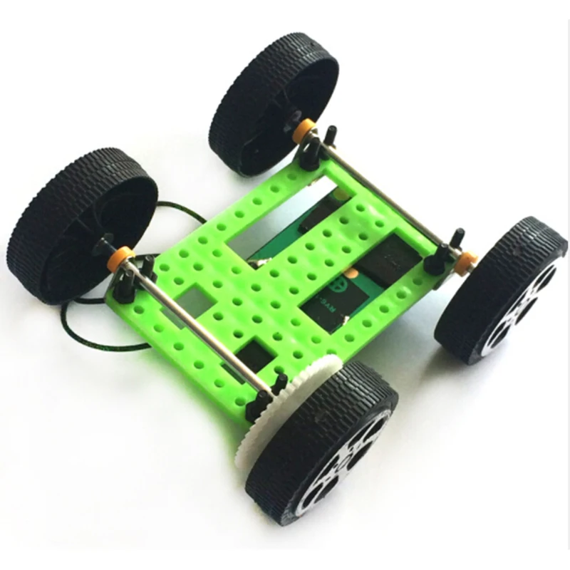 Мини Электрический Солнечный автомобиль модель игрушки DIY обучающая технология