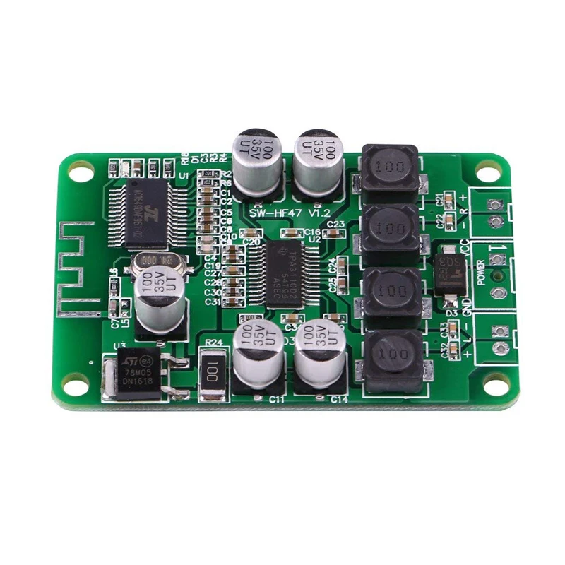 TPA3110 2x15 Вт Плата усилителя мощности Bluetooth двухканальный Amp модуль для 4/6/8/10 Ом