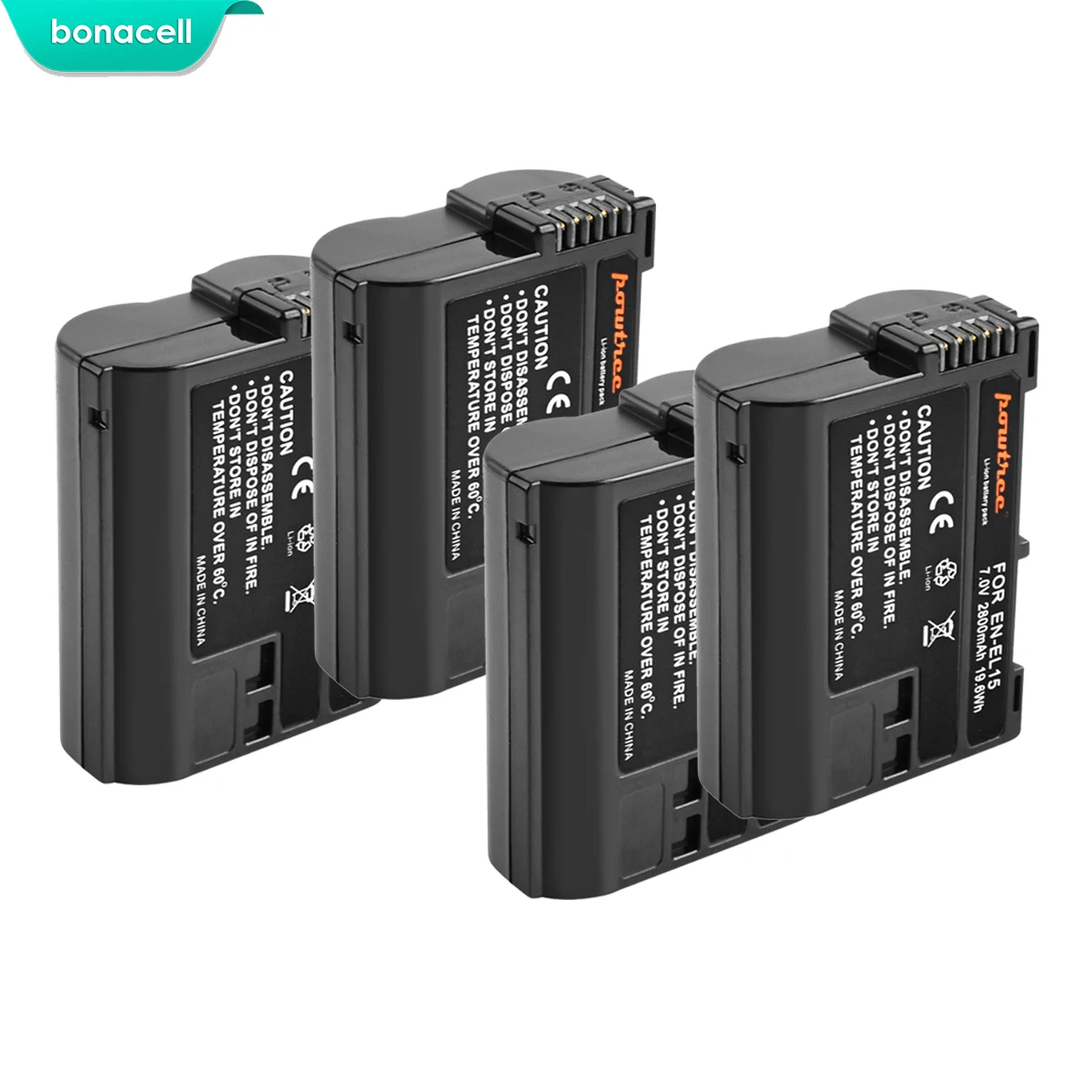 Powtree 2800 мА/ч EN EL15 ENEL15 RU Камера Батарея для цифровых зеркальных фотокамер Nikon D600 D610