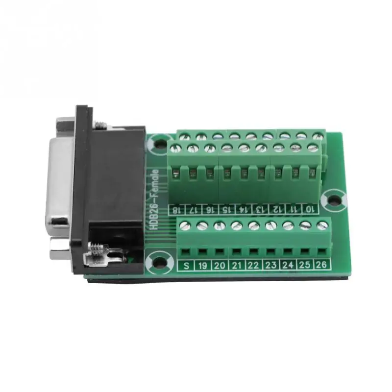 DB26 DB26-M2-01 D-SUB Female Connector Terminal to PCB Signals Module Breakout Board | Обустройство дома