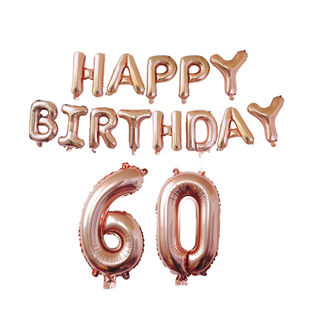 40-дюймовый светодиод 18/21/30/40/50/60 номер алюминиевый Фольга с днем рождения