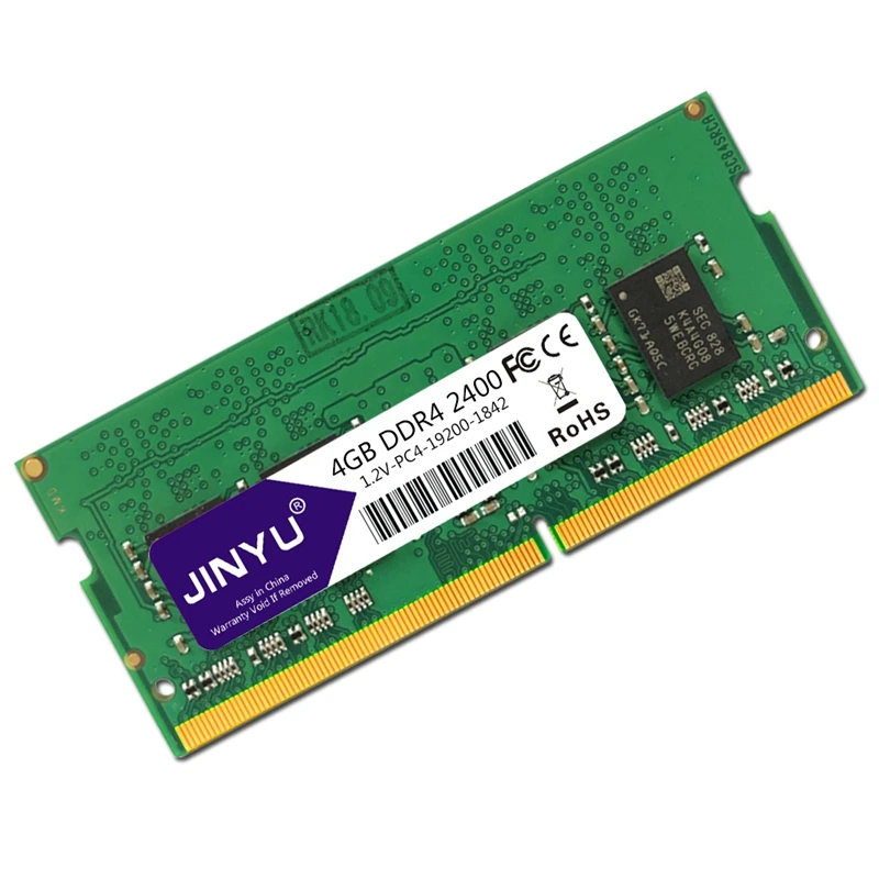 JINYU DDR4 2400MHz 1 2 V 288Pin DIMM игровая RAM память для ноутбука 4GB|Оперативная память| |