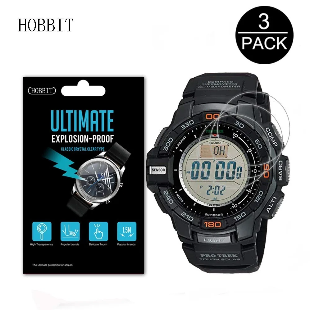 3 шт. в упаковке 5H нано Взрывозащищенная пленка для экрана Casio Men's  Trek PRG-270 PRG240T 300 650Y 600 600Y PRG-300 пленка для экрана часов |  Электроника | АлиЭкспресс