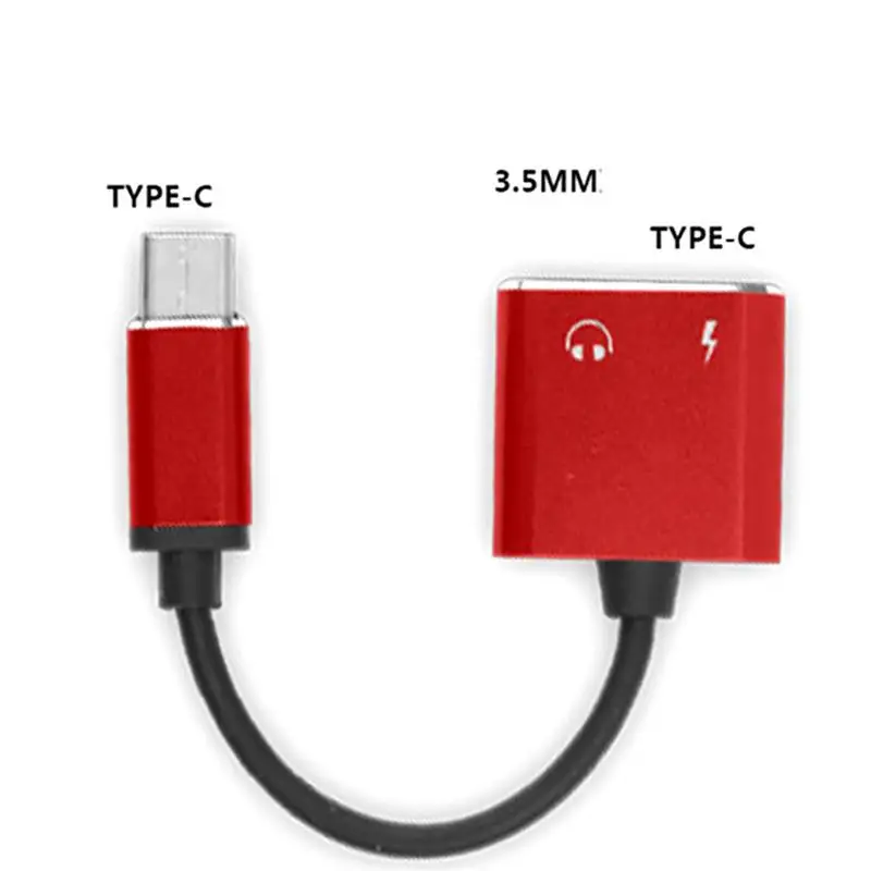 Usb type C аудио кабель адаптер для зарядки 2 в 1 Тип штекер женщин 3 5 мм разъем