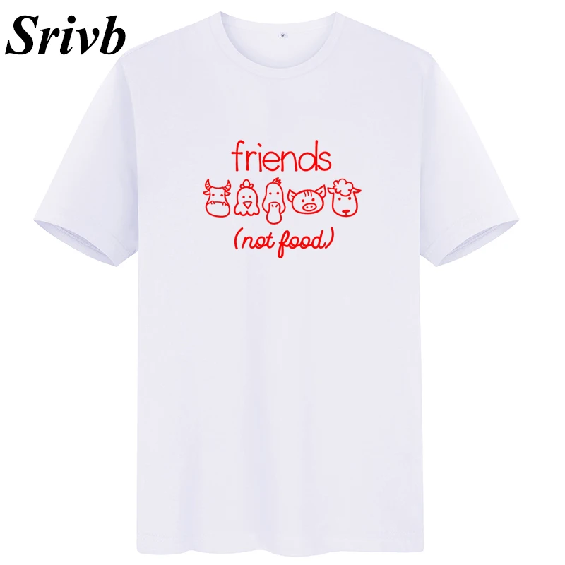 Женская футболка с коротким рукавом Srivb Friends Not Good летняя хлопковая Футболка