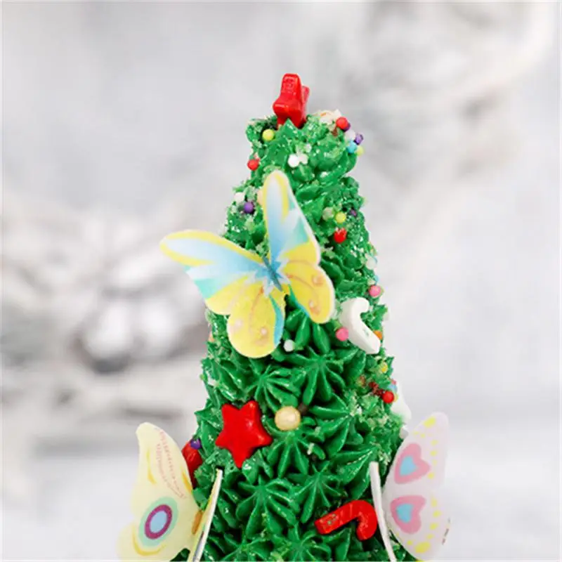 100 шт. в форме цветка бабочки для выпечки торта клейкая съедобная рисовая бумага