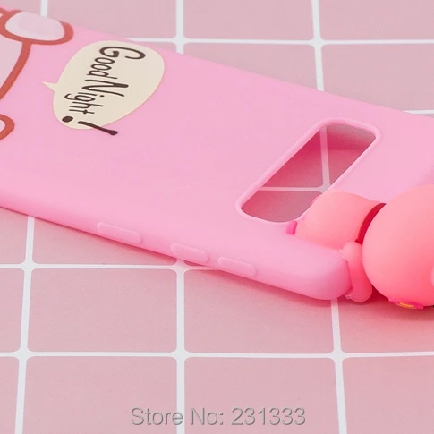 C ku для Samsung Galaxy S10 5G A10 A30 A40 A50 A70 M10 M20 M30 3D кукла мультфильм мягкий ТПУ чехол панда