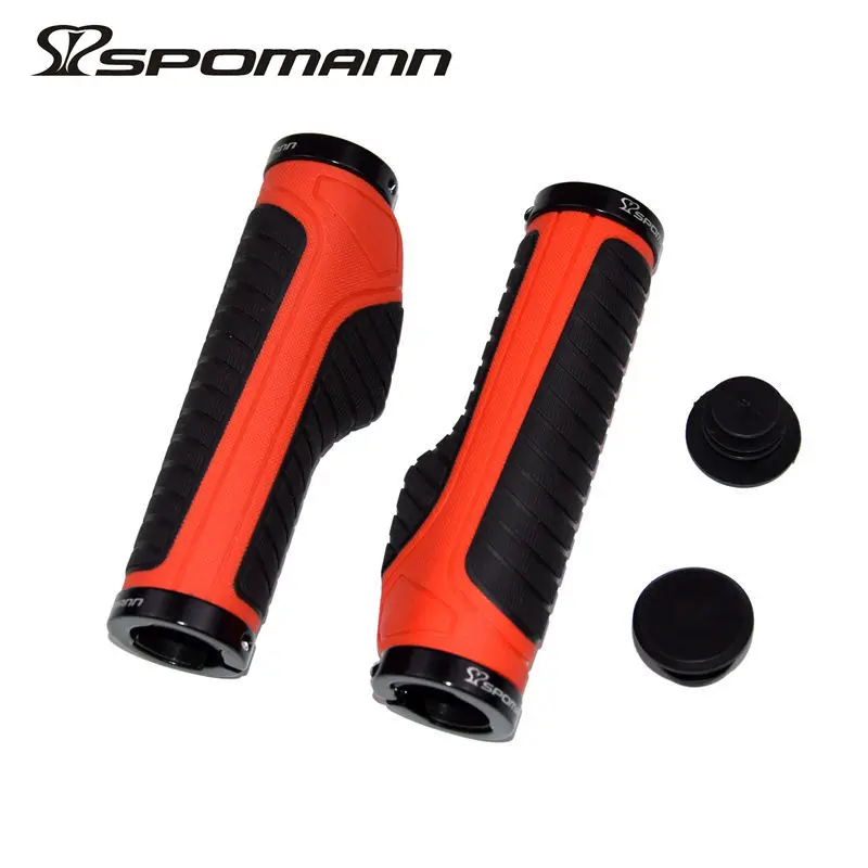 Фирменная новинка 5 цветов SPOMANN сплав + ТПР заглушка на руль велосипеда запчасти