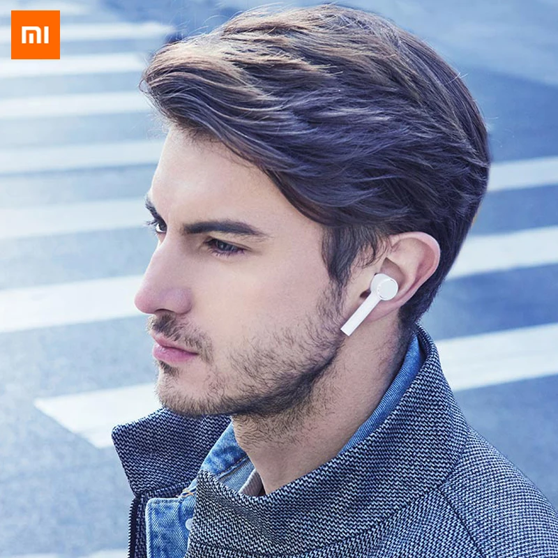 Оригинальные Bluetooth наушники Xiaomi Air TWS MI AAC HD шумоподавление сенсорная Беспроводная