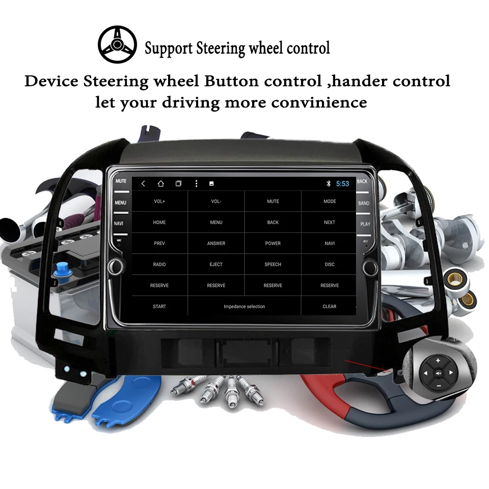 8 &quotВосьмиядерный Android 1 2 din автомобильный DVD мультимедийный плеер gps navi Радио