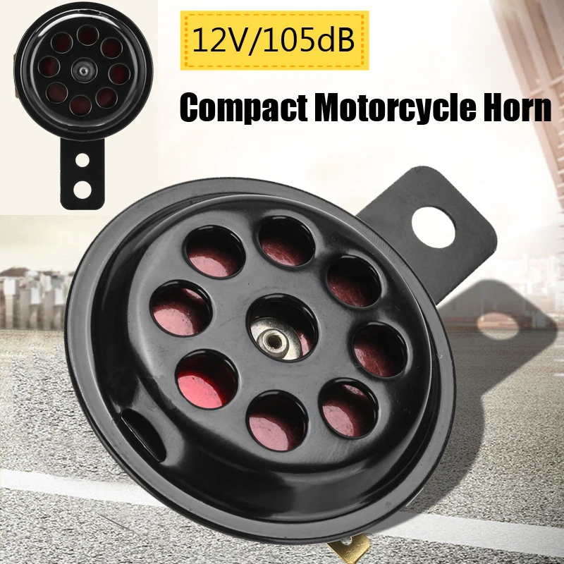 12V 105dB водонепроницаемый мотоцикл автомобиль грузовик громкий рожковый черный