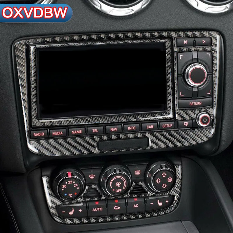 Автомобильные наклейки для Audi TT 8n8j MK123 TTRS центральная консоль из углеродного