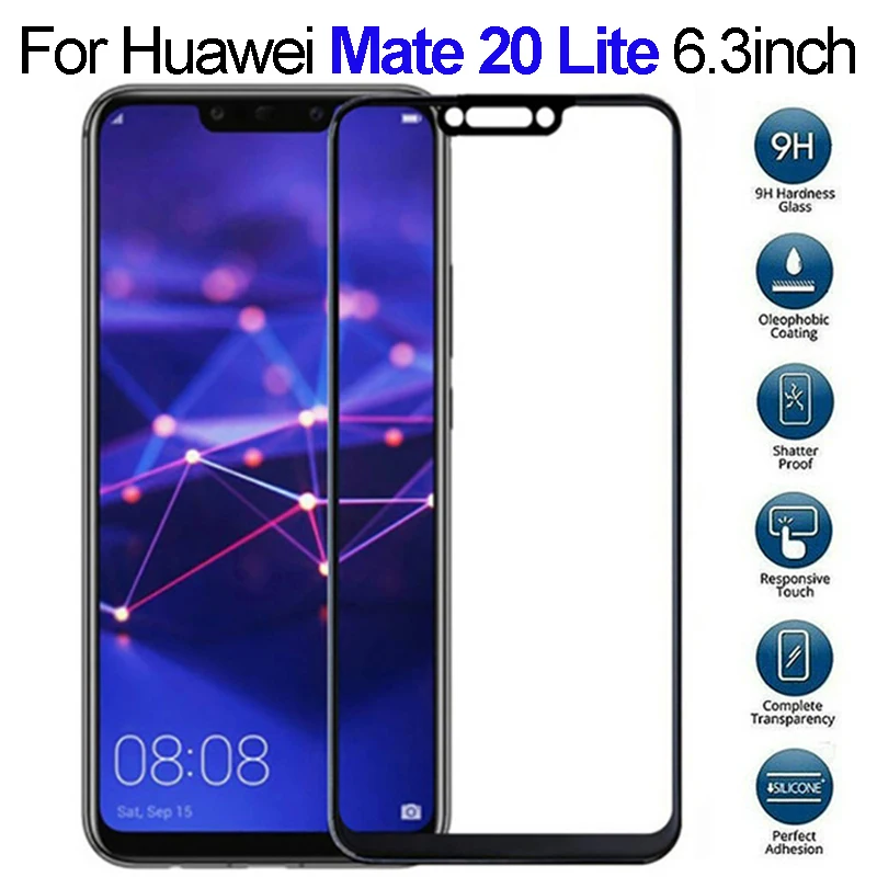 

1/2 Pcs Protective Glass On For Huawei Mate 20 lite light lait Screen Protector Tempered Glass on huawey hawai mate20 life glass