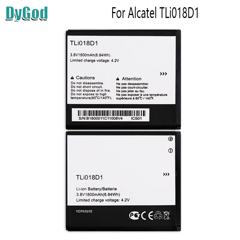 Аккумулятор TLi018D1 для Alcatel One Touch Pop D5 Dual 5038x OT5038X 3 5015D OT 5016 аккумулятор 1800