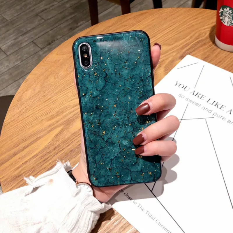 Fashion Concise Marble Stripe phone case for iphone6 6s 6plus 7 7plus 8 8plus anti knock matte plain iphoneX XS MAX XR cover |
